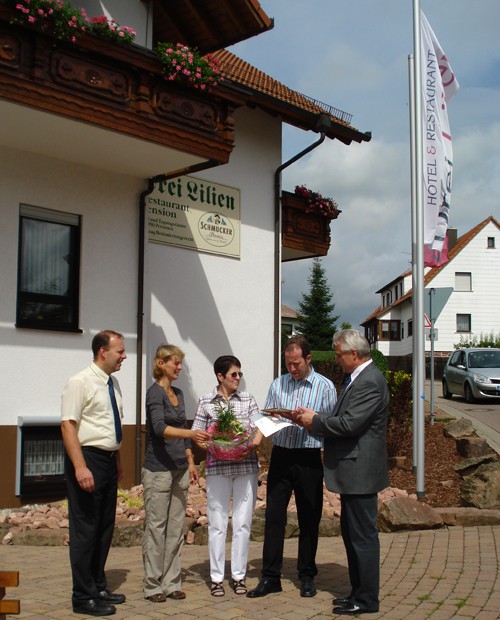 3 Sterne für das Hotel Drei Lilien