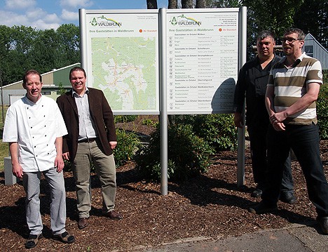 Gastro-Schilder in Waldbrunn enthüllt